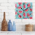 thumbnail image 3 of Watermelon Wall Clock Decorative Square Silent Non-Ticking Operated Clocks Aesthetic for Bedroom Living Room, 3 of 8