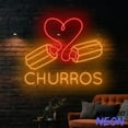 thumbnail image 5 of Handmadetneonsign Churros Neon Sign, Churros Led Sign, Spain Churros Led Light, Churros Spanish Food Store Wall Art, Bakery Store Wall Decor 100645, 5 of 5