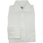 Grigio Men's White Pinstripe Button Down Casual Button-Down Shirt - 39-15.5 (M)
