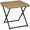 Natural Wood, variant on Outsunny Rattan Coffee Table Folding Patio Outdoor Side Table, Grey