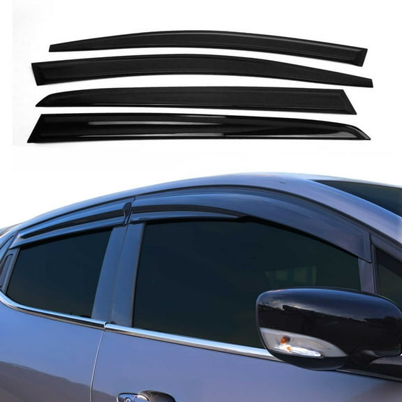 Window Visor Vent Rain Guard Deflector for VW Rabbit 2006-2009 Acrylic Smoke 4x
