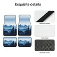 thumbnail image 6 of KAKALAD Mountain Landscape Morning In The Mountains Blue Car Floor Mats 4PC Set Carpet Protection, Universal Fit for Car SUV VA & Truck, Vehicle Front & Rear, 6 of 7