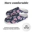 thumbnail image 6 of Fotbe Flowers Pattern Women's Fuzzy Curly Fur Memory Foam Loafer Slippers Indoor Outdoor Slippers Winter Home Shoes-40/41, 6 of 7