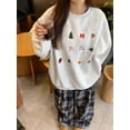 thumbnail image 2 of ADAgirl-Sudadera con capucha con estampado gráfico de muñeco de nieve para mujer, sudaderas navideñas Kawaii de gran tamaño, ropa de invierno Cutecore de manga larga, novedad, 2 of 5