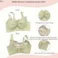 thumbnail image 4 of BIMEI Women Mastectomy Bra Breast Prosthesis with Pockets Wirefree Comfort Plus Size Everyday Bra 2451,Green,34, 4 of 6
