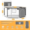 thumbnail image 7 of babyeap Baby Playpen with Basketball Hoop,Playpen for Babies and Toddlers,Hexagonal Fence Baby Play Yards,Dark Gray, 7 of 7