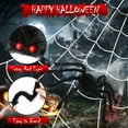 thumbnail image 3 of 276" Halloween Spider Web and 79" Giant Halloween Spider Halloween Decorations Virtual Realistic Hairy Spider Halloween Outdoor Indoor Decoration, 3 of 8
