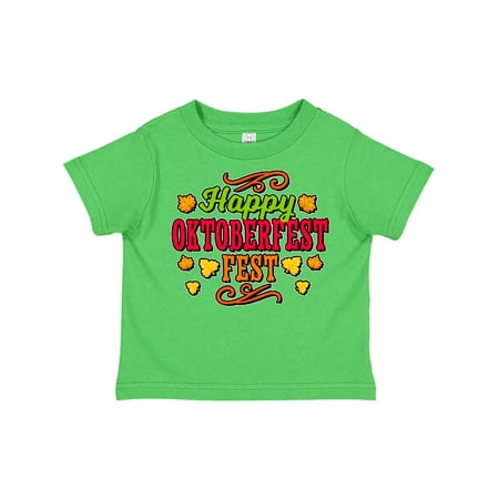 

Inktastic Happy Oktober Fest with Leaves Gift Toddler Boy or Toddler Girl T-Shirt
