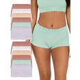 thumbnail image 2 of Livona Girls' Seamless Boyshort Underwear,Moisture-Wicking Kids Panties,No-Ride Design, 2 of 6