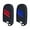 Red Trim and Blue Trim, variant on 2PCS Silicone Key Fob Cover Protector for Challenger Charger Durango Journey Dart 5 Buttons Keyless Fit for Dodge Accessories Key Shell (Red Trim and Blue Trim)