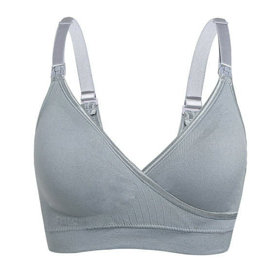 Sngxgn Bras for Women - Womens Bras, Compression Bra, Wirefree Bra(Grey,M)
