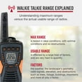 thumbnail image 3 of Cobra 37-Mile Walkie Talkie, IP67 Waterproof Floating Two-Way Radio 2-Pack, 22 Channels (ACXT 1037R FLT), 3 of 16