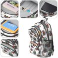 thumbnail image 4 of Tractor and Tractors White Pattern Backpack for School, Cute School Bag with Adjustable Shoulder Straps and Padded Back, 16.9"x12.6"x5.9", 4 of 5