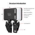 thumbnail image 2 of Neliangia Clip-on LED Fill Light, 80 LEDs 2000mAh Rechargeable, 3 Color Modes 10 Brightness Levels 3000K-6500K CRI80+, Portable Selfie Light for Phone Laptop Vlog Live Stream, 2 of 7