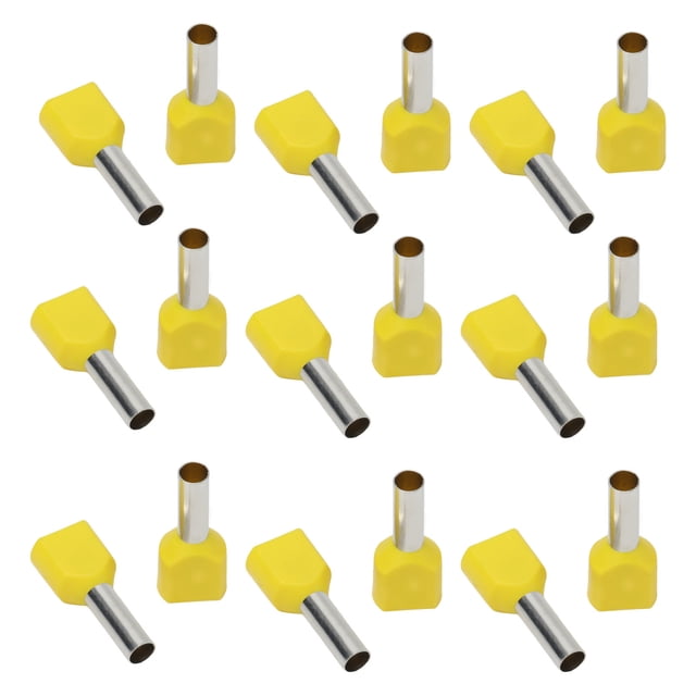 Wire Ferrules, Yellow Insulated Ferrule Durable 100Pcs For Equipment For Electricity