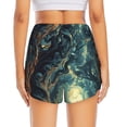 thumbnail image 2 of Lsque Enchanted Forest Skull Path Printed Women's Running Shorts with Liner Pockets,Elastic Quick Dry Workout Athletic Gym Yoga Shorts,Womens High Waist Shorts-X-Large, 2 of 9