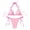 Light Pink, variant on HOWPAY Swimsuit for Women Triangle Sporty Halter Top Self Tie Spaghetti Straps High Waist Bathing Suit Beach Pool 2 Piece Swimwear Light Pink L