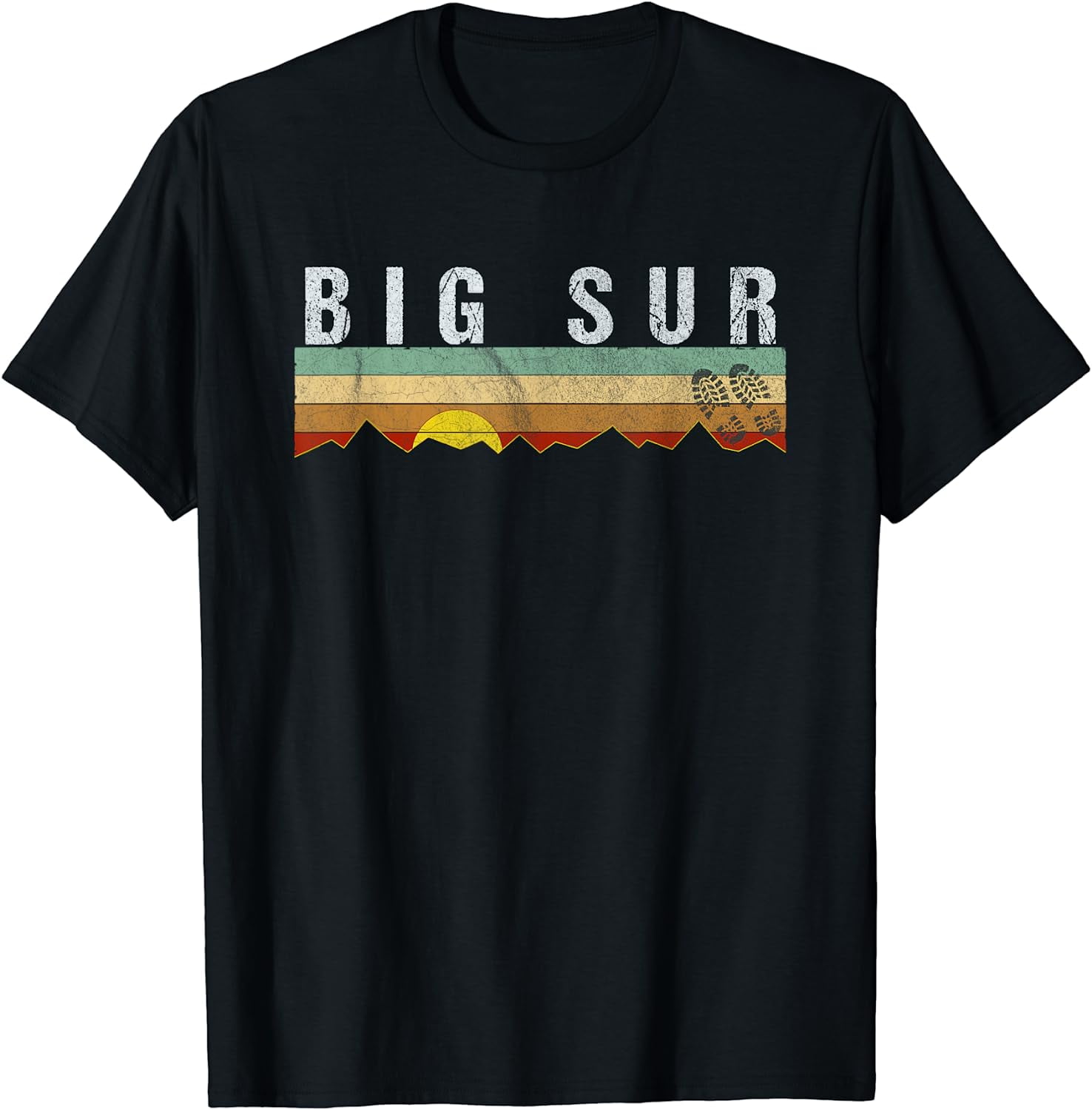 Big Sur, CA Design - Vintage Big Sur T-Shirt - Walmart.com