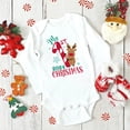 thumbnail image 3 of Mi primer mono navideño para recién nacido, mono de manga larga para bebé con estampado de ciervos de dibujos animados, traje de bautismo para bebé, ropa de fiesta para niño pequeño, 3 of 5