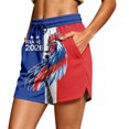 thumbnail image 1 of Women's Football Graphic T-Shirt, Women's Casual Loose Fit Printed Shorts with Pockets - Elastic Waist Drawstring Summer Shorts for Soccer Tournament 2026 Hot Pink Size: M, 1 of 5