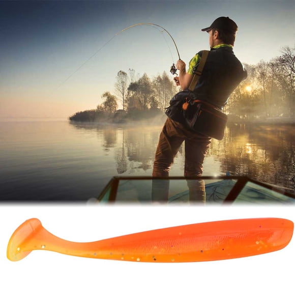 20 Piezas de Señuelos de Pesca, Señuelos de Plástico Blando Cebos de 7,5 cm Cebos de Pesca Señuelos Accesorio de APAREJO DE PECES