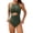 Green, variant on Womens One Piece Swimsuit Solid Color Women's Sexy Mesh Patchwork Swimsuit
