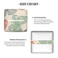 thumbnail image 4 of Uemuo Butterfly Tissue Box Cover Holder, Square with Bottom Belt - PVC Leather Decorative Organizer for Tabletop, Bathroom, Car, Office, 4 of 8
