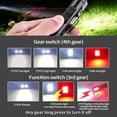 thumbnail image 3 of Portable Flat Pocket Flashlight, Slim Rechargeable EDC Flashlight with 7 Mode, Sound Beeper, IPX4 Waterproof, Small Magnetic Flashlight with Clip for Working Repairing Camping Outdoor, Black, 3 of 9