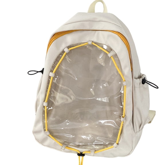 ZPAQI Women Ita Backpack with Clear Window School Backpack Japanese Style Backpack