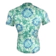 thumbnail image 4 of joogoo Tie Dye Green Men's Cycling Jerseys Mountain Bike Short Sleeve Tops S, 4 of 7