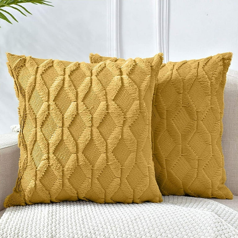 Yellow pillow cover 20x20 hot sale