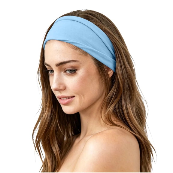 Headbands For Women, Wide Elastic Head Bands, Sports Stretchy Sweat Bands, Washing Face Makeup Workout Spa Running Headband