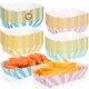 thumbnail image 1 of Bandejas de comida Dunzoom, papel pastel, 60 unidades, desechables, 4 colores, 1 of 7