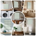 thumbnail image 6 of Ships Next Day Canvas Wall Art 8"x8", Sage Green Checkered Wood Framed Canvas Print Painting, Green White Buffalo Plaid Ready to Hang Small Picture Wall Decor for Home Bathroom Nursery Kitchen, 6 of 9