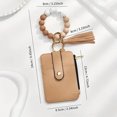 thumbnail image 2 of Card Purse Keychain Boho Beaded Wristlet Wallet Pattern Boho Style Beaded Tassel Keychain Wallets For Credit Card Holder Purse Keychains Stylish Key Holder Versatile Portable, 2 of 4