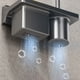 thumbnail image 4 of RKSTN toilet brush Wall-mounted Toilet Brush With Base Two Storage Holes Household No Dead Angle Toilet Brush Toilet Cleaning Brush Set, 4 of 6