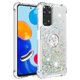 thumbnail image 2 of Funda para Xiaomi Redmi Note 11 4G/Note 11S 4G con Brillo Líquido Flotante, Purpurina, Parachoques y Anillo Giratorio Soporte, 2 of 5