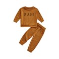 thumbnail image 1 of Faithtur Ensemble Pantalon Long pour Tout-Petit Col Rond Manches Longues Pull et Pantalon, 1 of 8