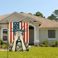 thumbnail image 2 of Amhnf Statue Of Liberty Covering Eyes American Flag Garden Flag For Home Outdoor Garden Yard Decor 12x18 inch, 2 of 5