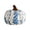Medium, variant on Mini Blue and White Porcelain Artificial Pumpkins, Ideal for Thanksgiving Day, Holiday Party Tabletop, Mantel Decor
