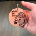 thumbnail image 4 of Worlds Best Daughter Squirrel and Nut - Cedar Ornament, 4 of 4