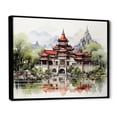 thumbnail image 2 of Designart "Thailand Architectural euphony II" Cities & Countries Floater Framed Wall Decor, 2 of 7