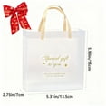 thumbnail image 3 of 2 Pcs Clear Gift Bags with Handles 5 x 3 x 6 Inch Transparent Plastic Party Favor Bags Reusable Frosted Tote Gift Wrap Bulk for Shopping Boutique Wedding Birthday Christmas, 3 of 7
