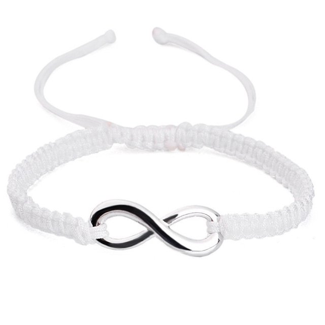 Guardurnaity tejida pulseras tejido trenzado ajustable exquisito Retro mujeres amistad parejas brazaletes joyería regalo Ropa, zapatos y accesorios Miscelánea Blanco