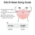 thumbnail image 2 of DALIX Kids Cotton Face Mask Reuseable Washable in Pink Made in USA - XXS-XS Size, 2 of 4