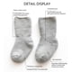thumbnail image 3 of Laklulu - Calcetines de algodón peinado para bebé, calcetines hasta el tobillo para niño pequeño, antideslizantes, bonitos calcetines para bebé recién nacido con agarraderas, 6 pares, 3 of 6