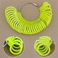 thumbnail image 3 of Ring Sizer UK Measurement Scales Kit Tools Metal Finger Measure for Measuring Rings Diameters Wedding Women Men Kids,Green, 3 of 3