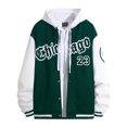 thumbnail image 1 of JHLZHS Plaid Jacket Men Spring and Autumn Fashion High Street Handsome Young Men's Basejacket Men's Loose Casual Jacket Men Plus Size Fall Jacket 1149, 1 of 4