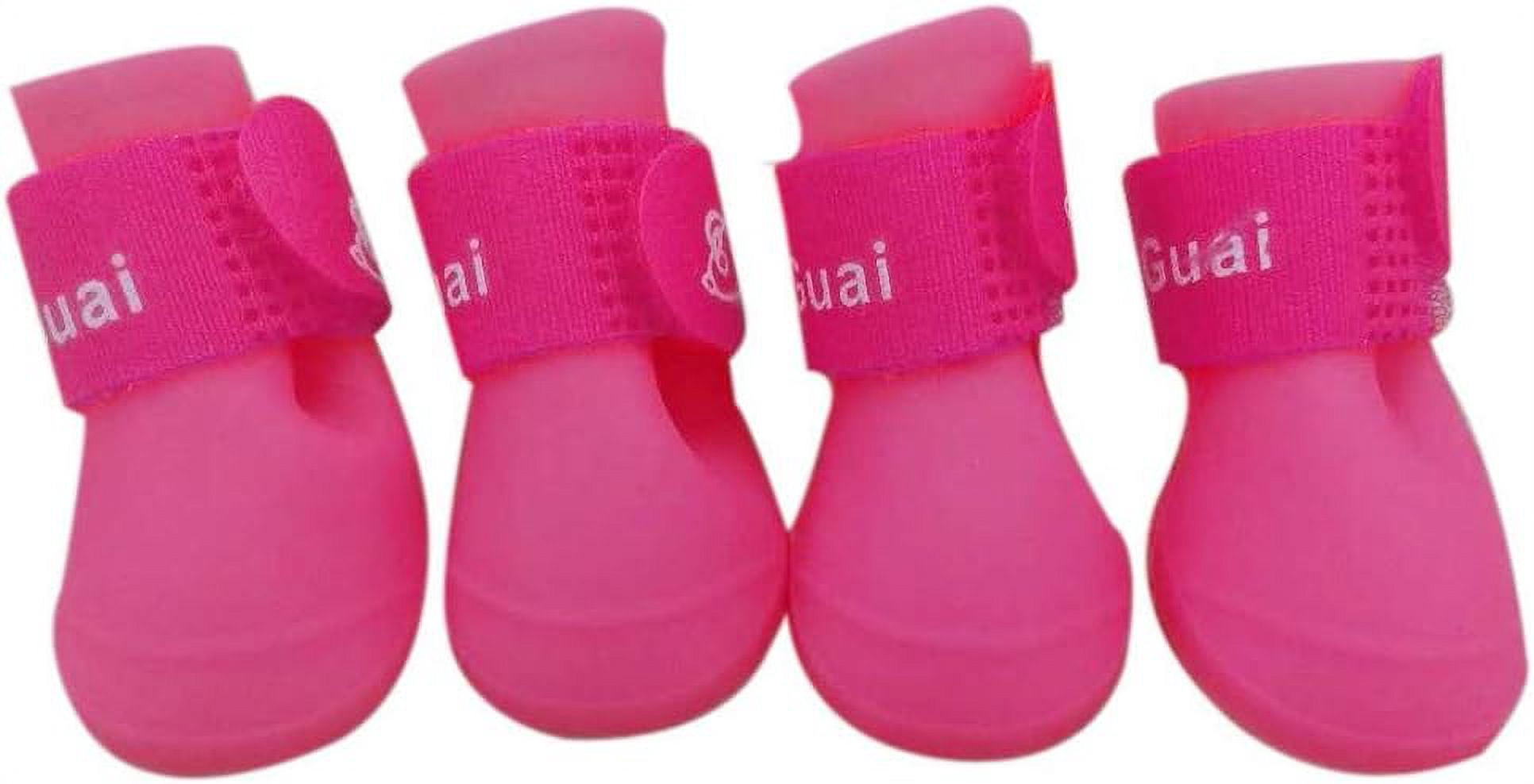 View of Step in for Dogs Dog Rubber Booties Rain Boots Waterproof Shoes YE ...