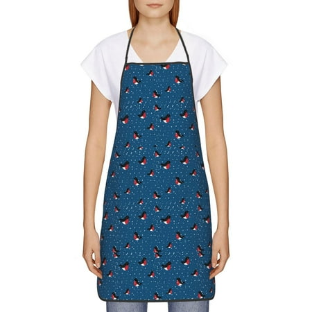 

Goofa Bib Apron Unisex Aprons Adjustable Waterdrop Resistant Cooking Kitchen Apron for Chef Bullfinches 1 Pattern Apron Bulk